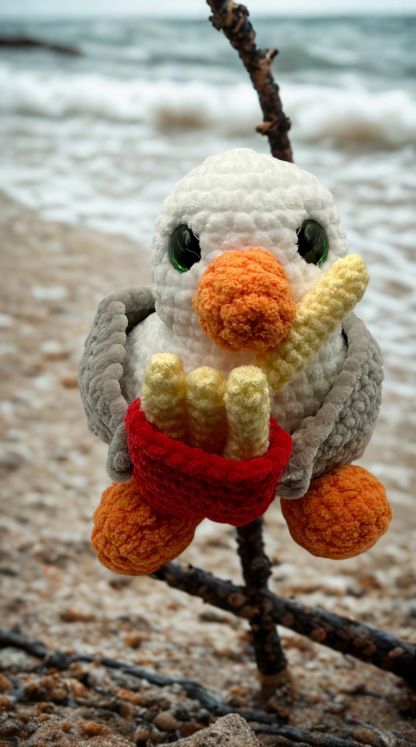 Seagull stuffed animal