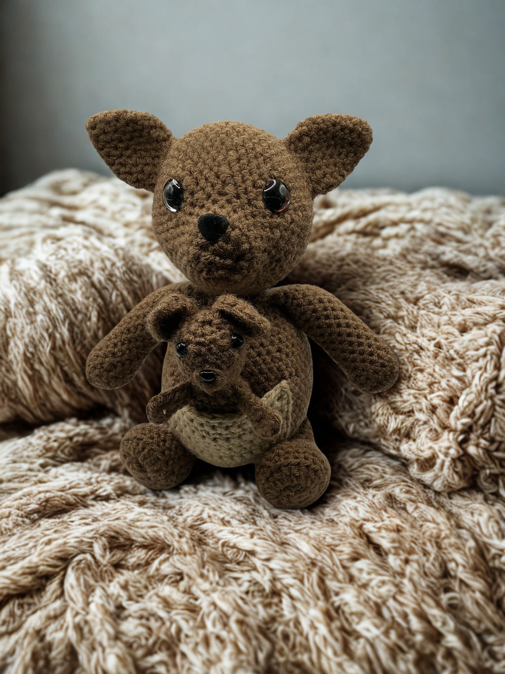 Mama and baby kangaroo PDF pattern