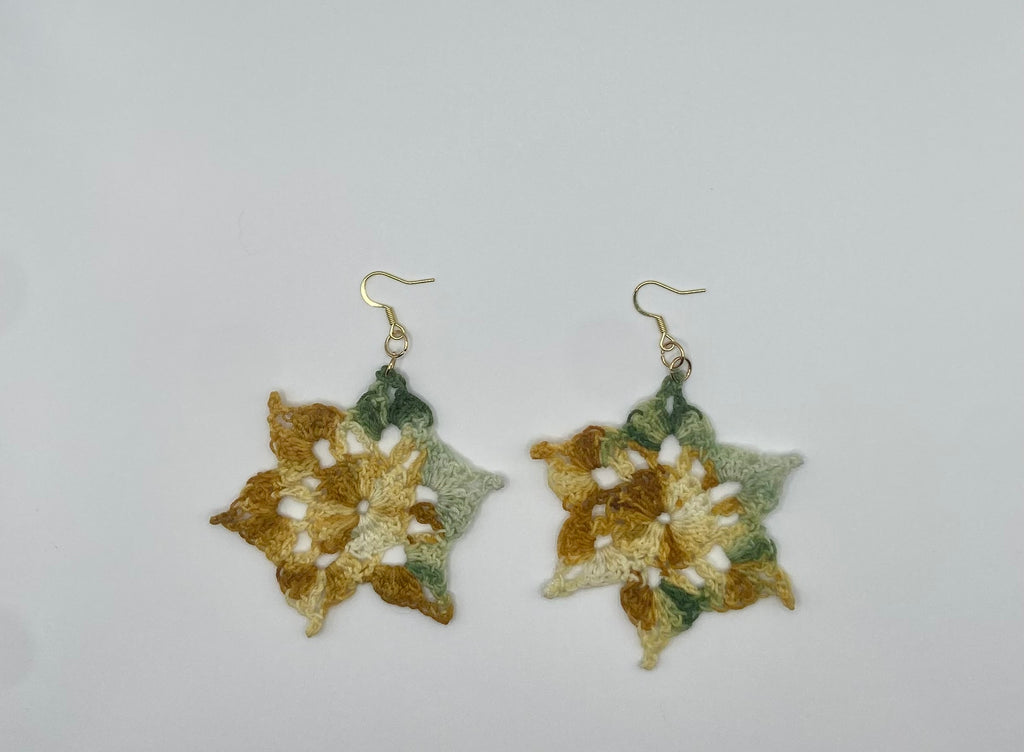 Star burst earrings