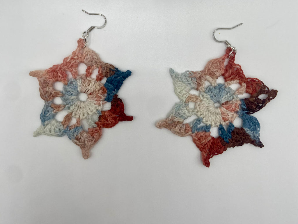 Star burst earrings