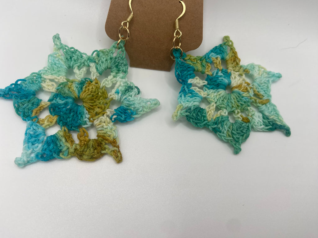 Star burst earrings