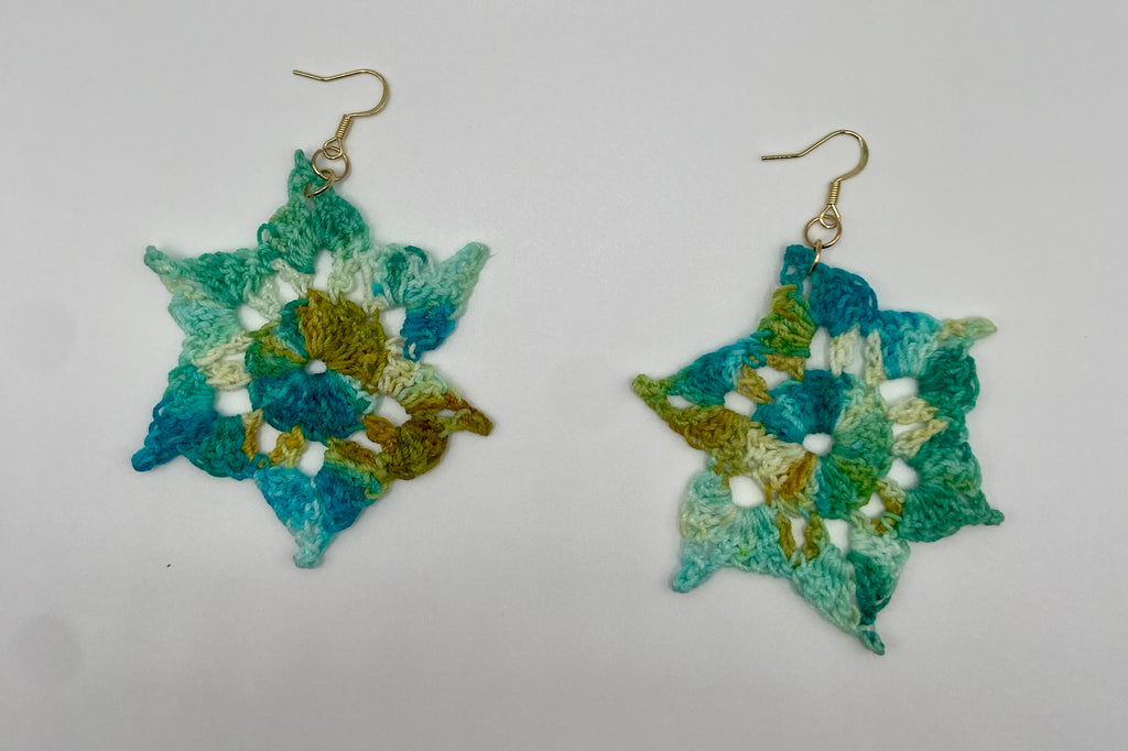 Star burst earrings