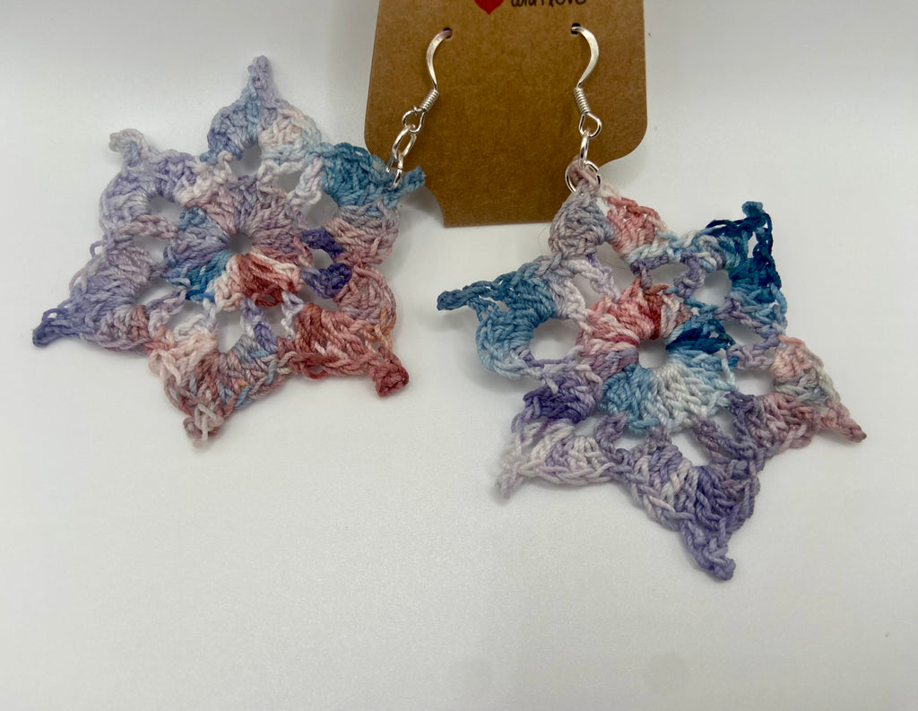 Star burst earrings