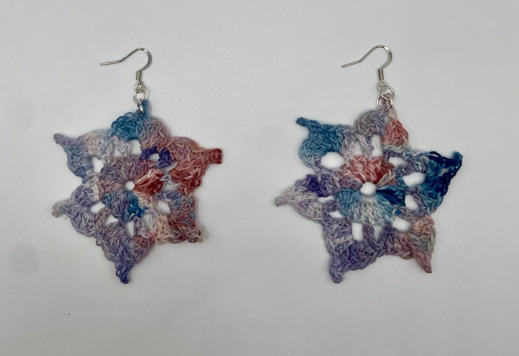 Star burst earrings