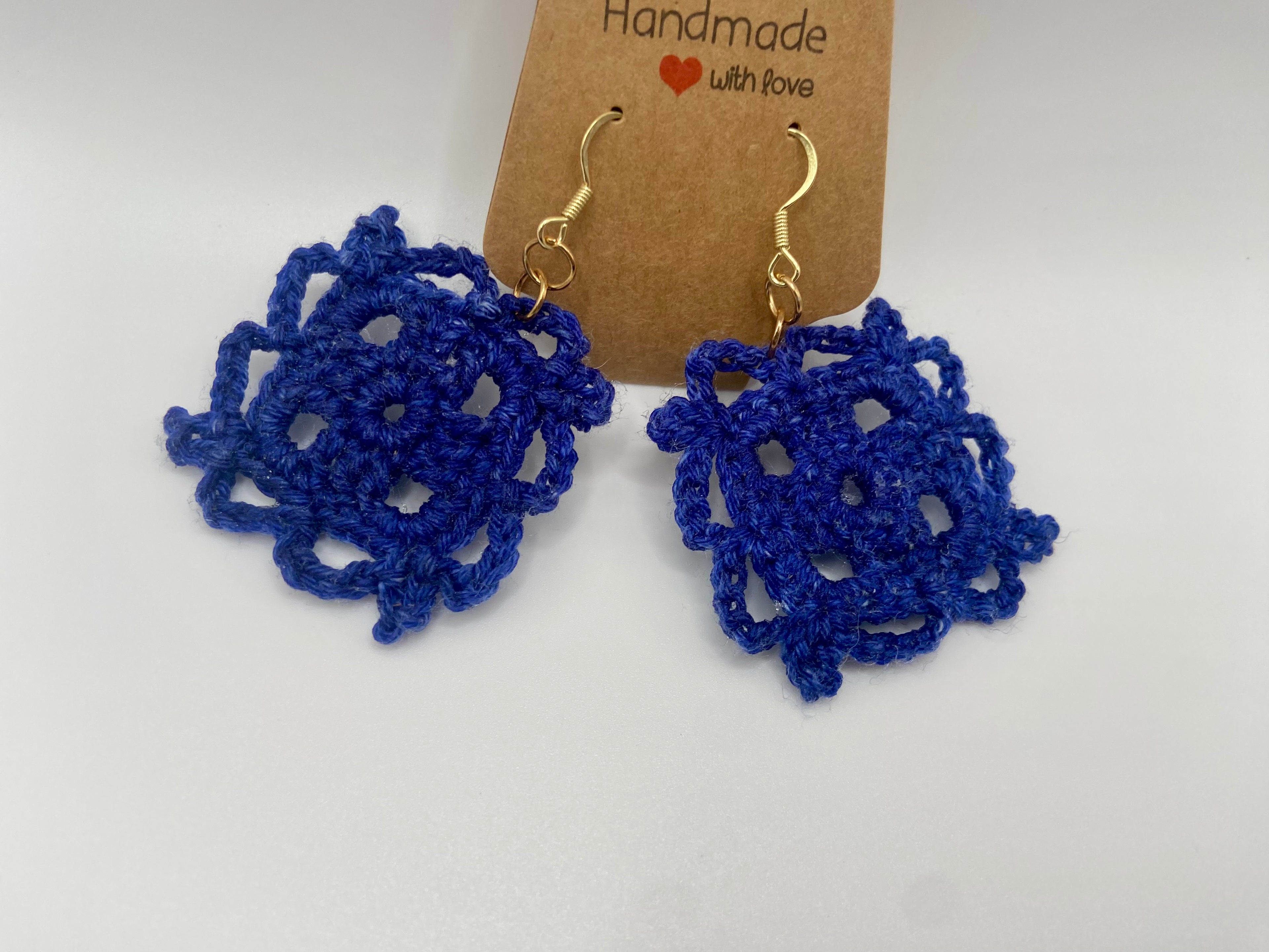 Lacy square earrings