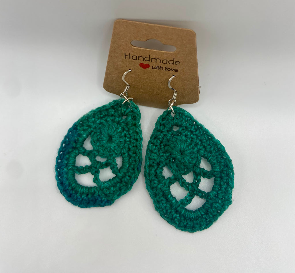 Lacy raindrop earrings