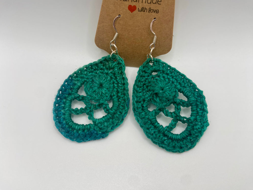 Lacy raindrop earrings