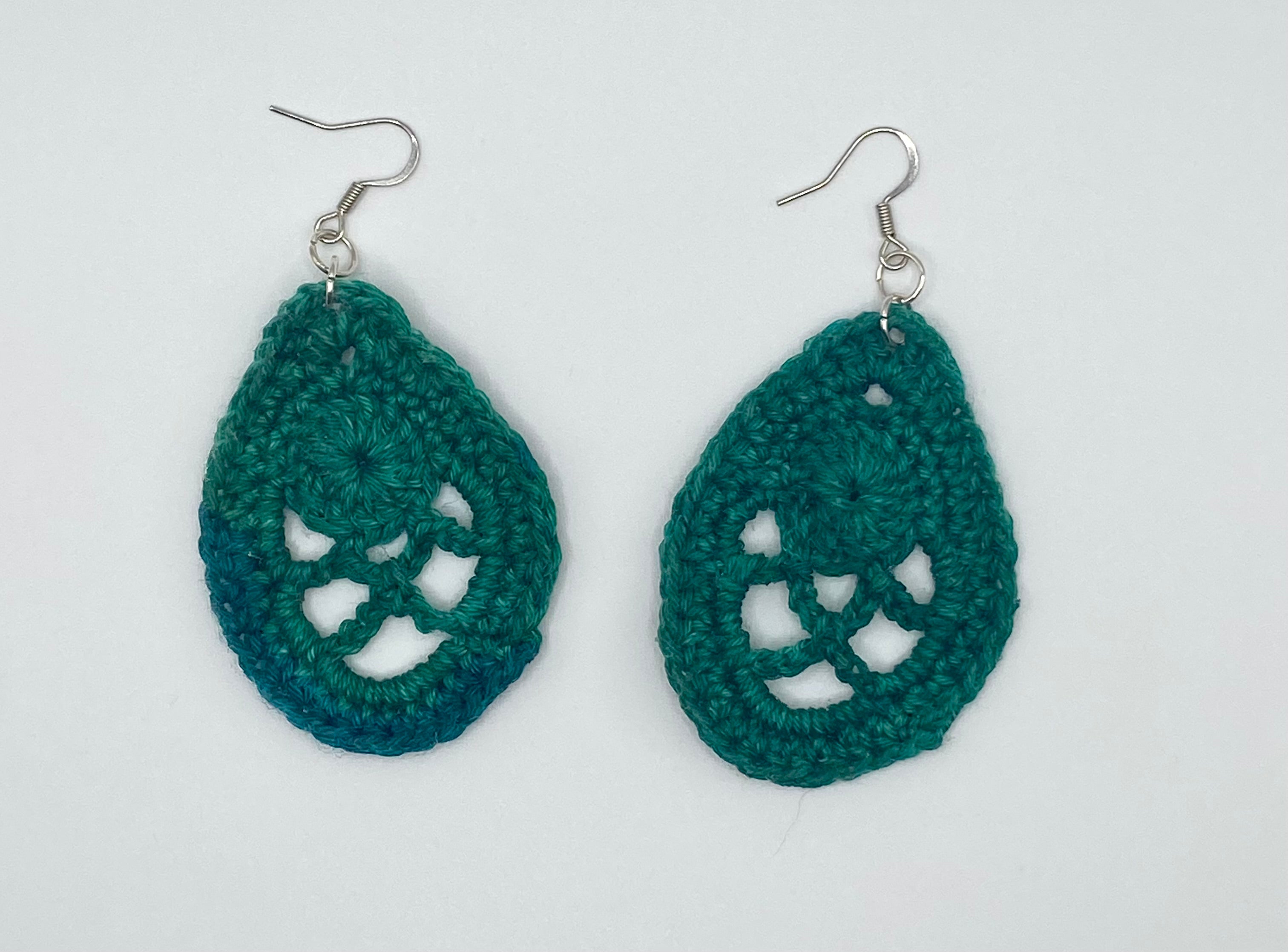 Lacy raindrop earrings