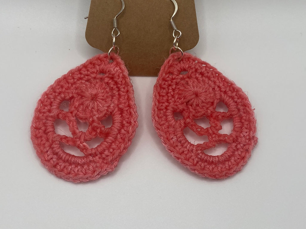 Lacy raindrop earrings