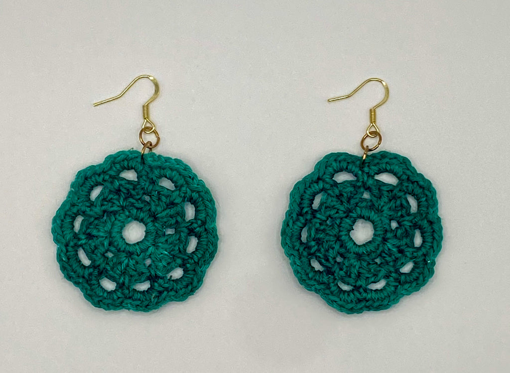 Lacy flower earrings