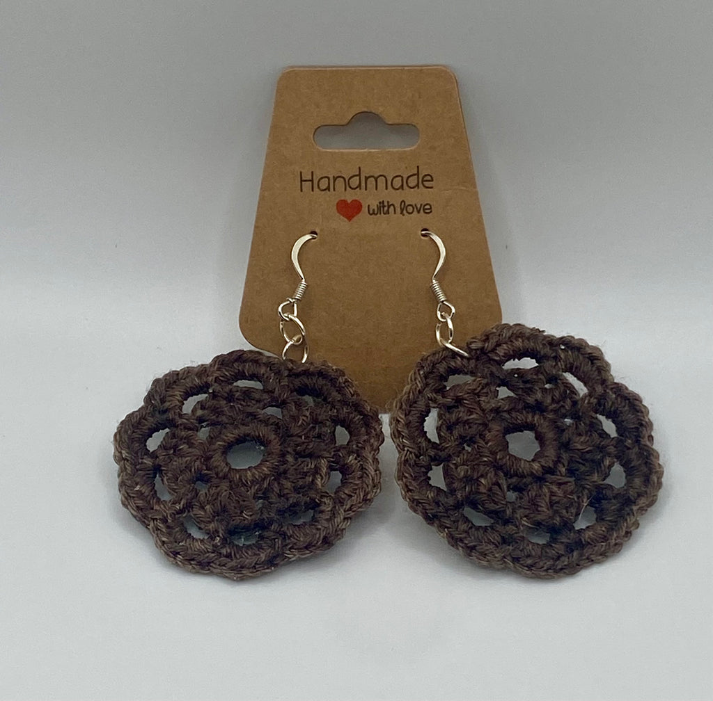 Lacy flower earrings