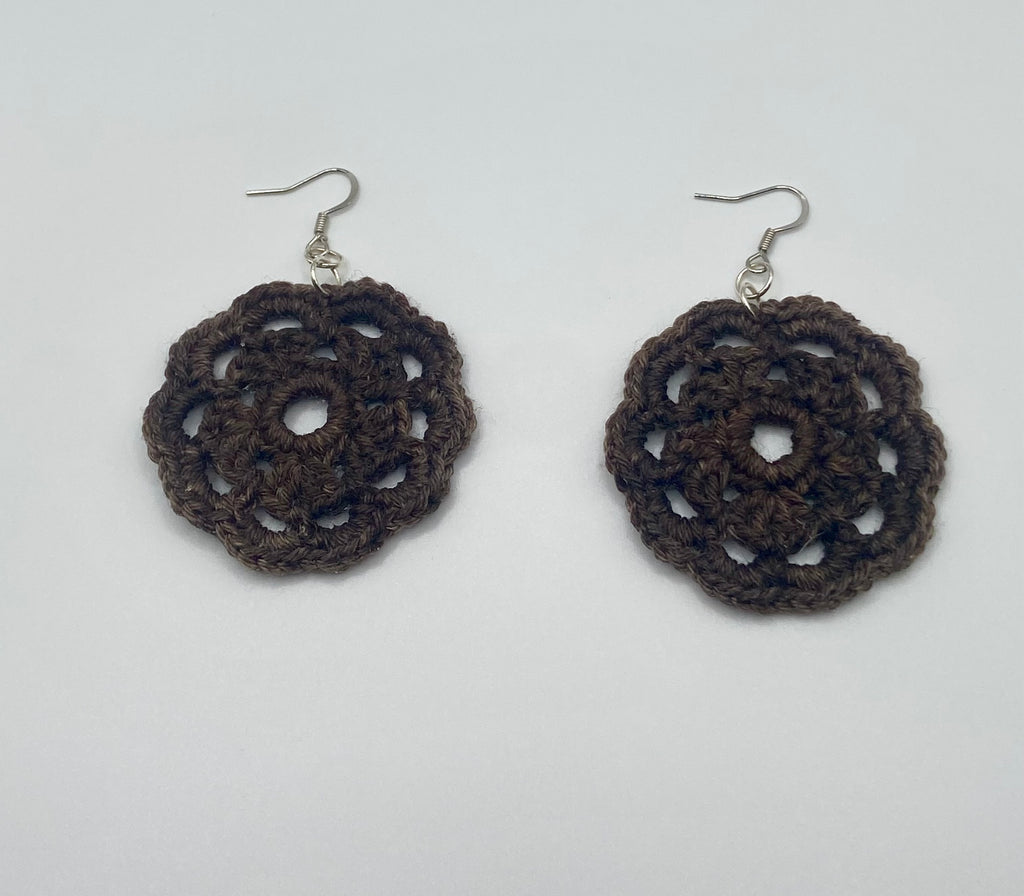 Lacy flower earrings