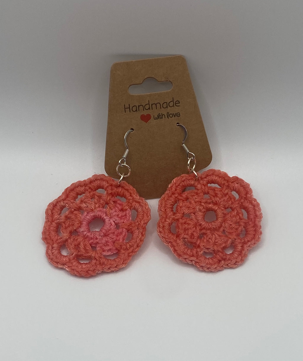 Lacy flower earrings
