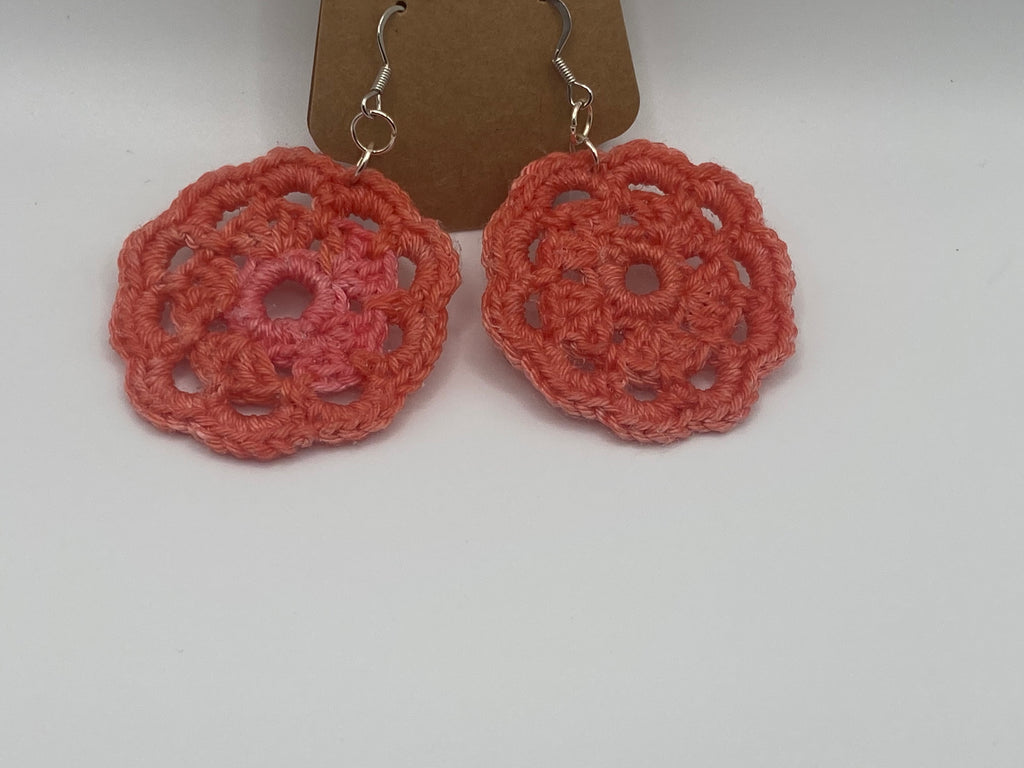 Lacy flower earrings
