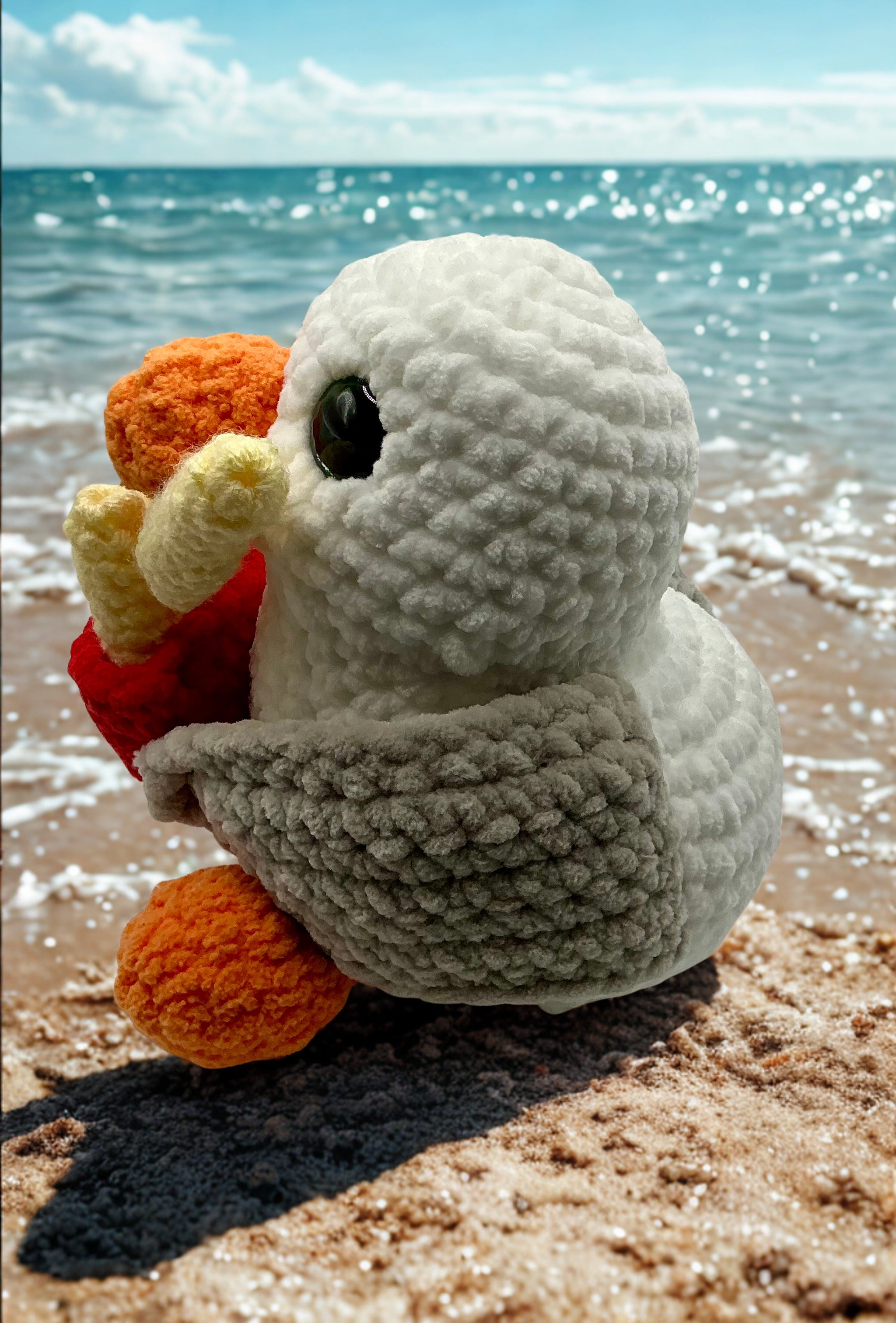 Seagull stuffed animal