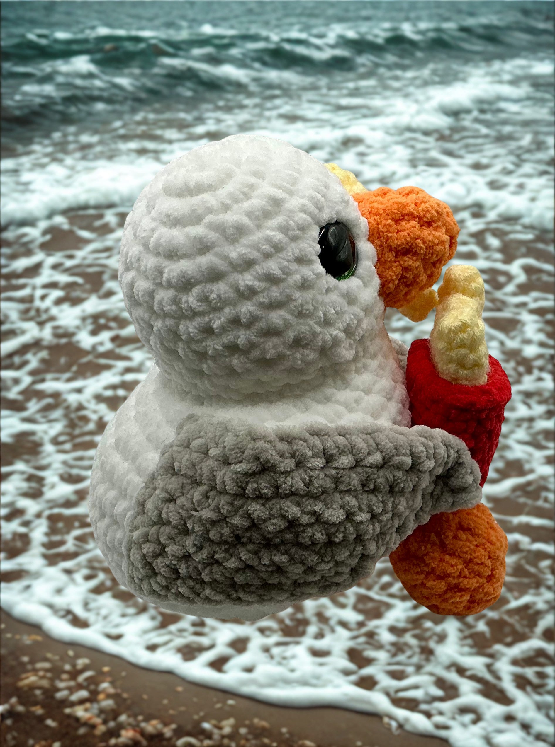 Seagull stuffed animal